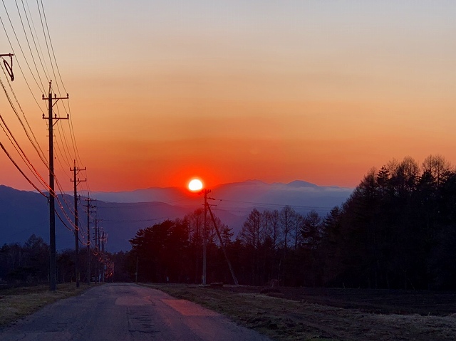 夕日