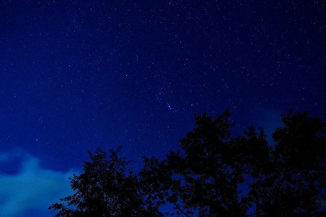 星空　オリオン座