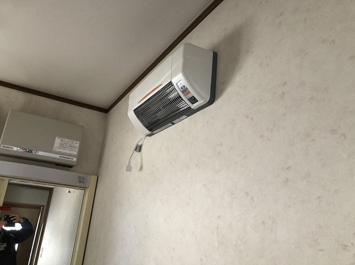 涼風暖房機 脱衣室･トイレに設置しヒートショック予防！